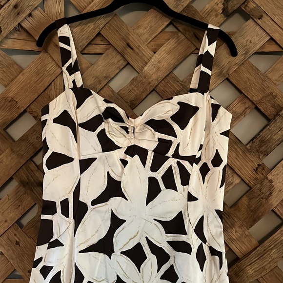 Diane von  Furstenberg Silk Sweatheart Neckline Amor Dress Size 8 - Picture 2 of 12